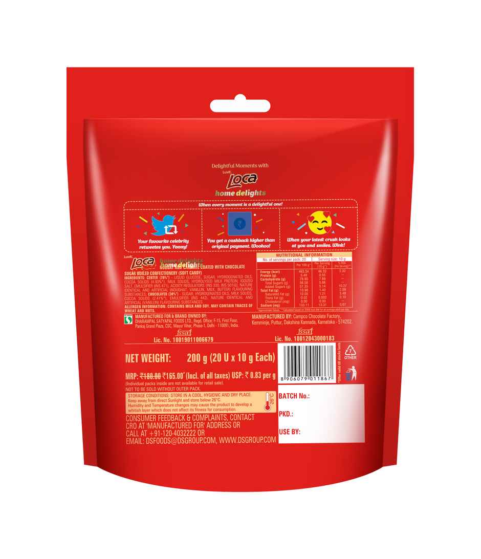 Luvit Loca Home Delights Choco Caramel Bar