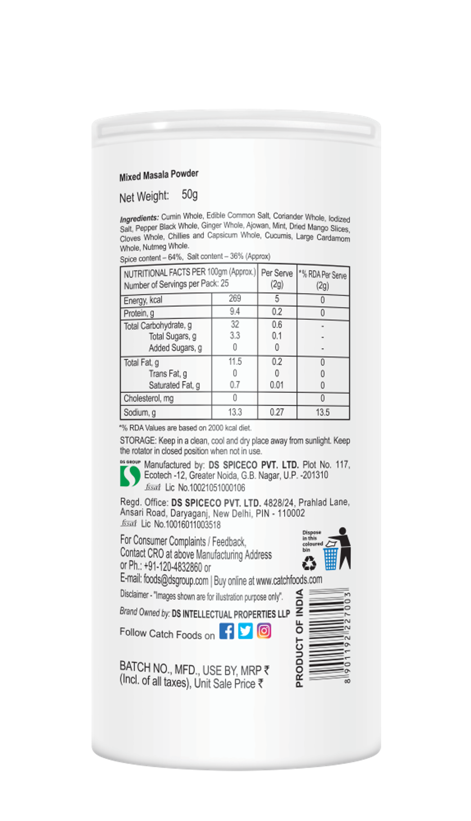 Catch Raita Masala Sprinkler