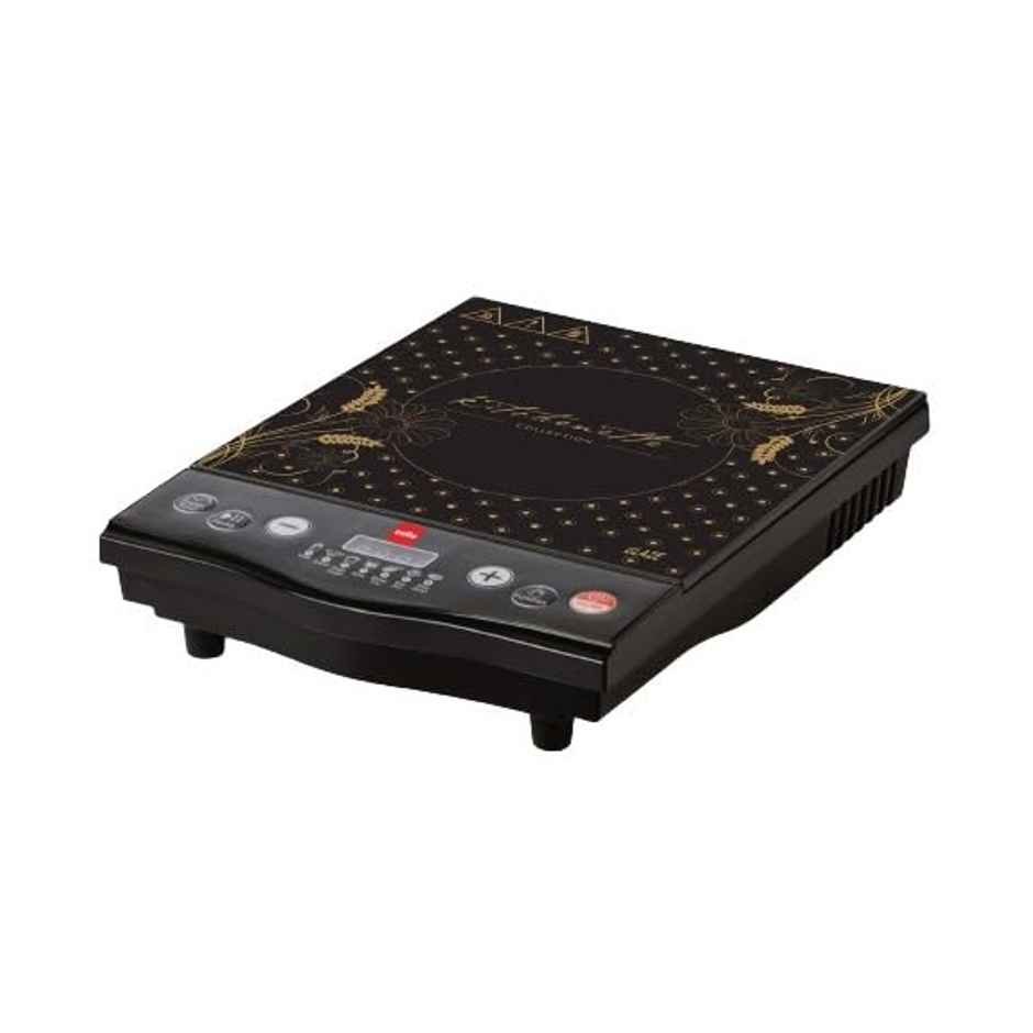 Cello Induction Cooker Blazing Glaze, 1600W | Power On/Off Push Button | Compact & Portable | Black