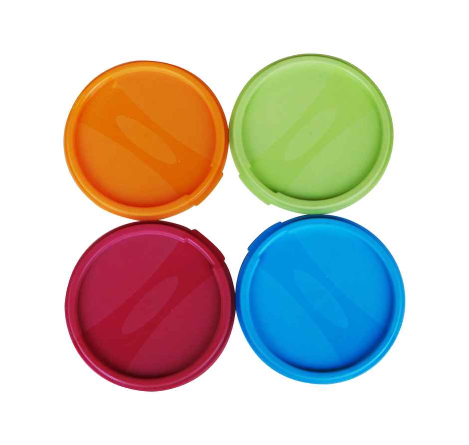 Princeware Store Fresh Bowl Container Set of 4 Pieces | 525 ml Each (Colour May Vary)