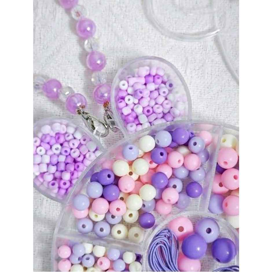 Toyshine Diy Jewellery Bead Set with Bunny Box For Making Bracelets-Necklaces and Earrings | Age 6+