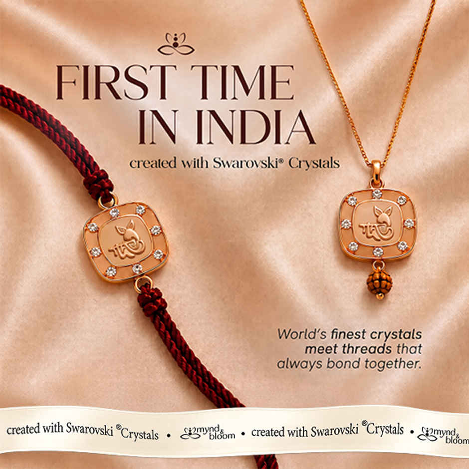 Created with Swarovski Crystals | Krishna Emblem | Carat Gold Plating