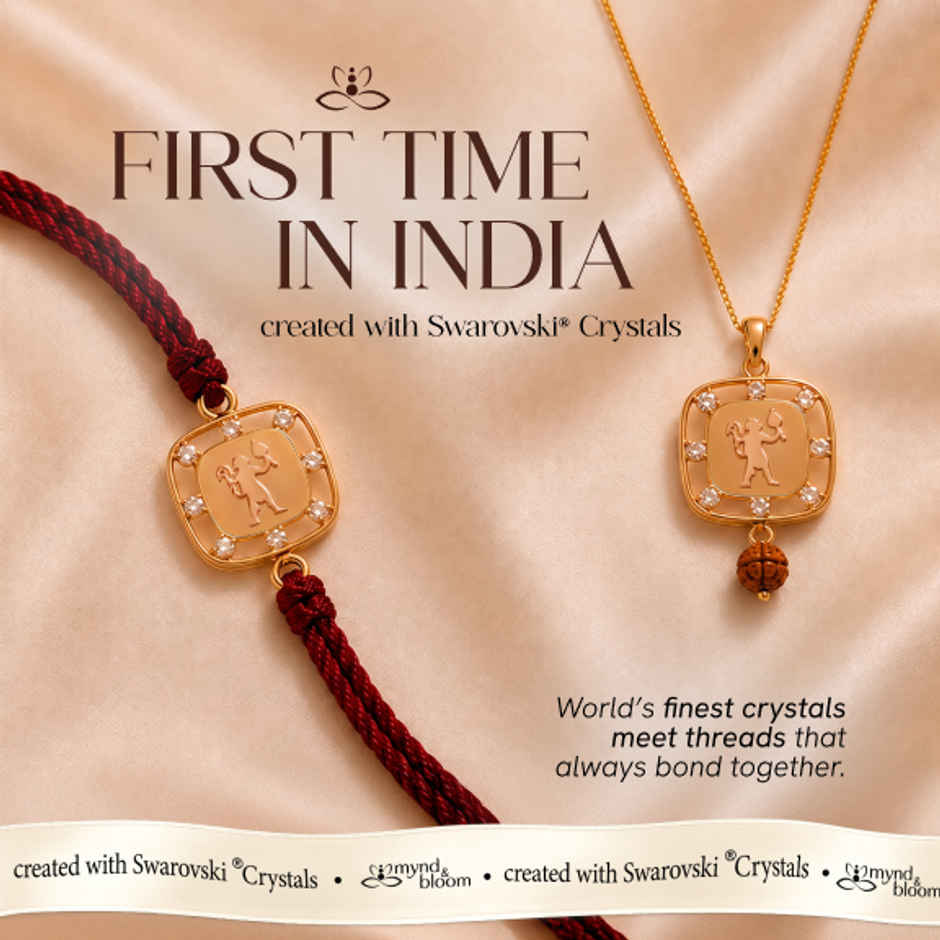 Created with Swarovski Crystals | Hanuman Emblem | Carat Gold Plating
