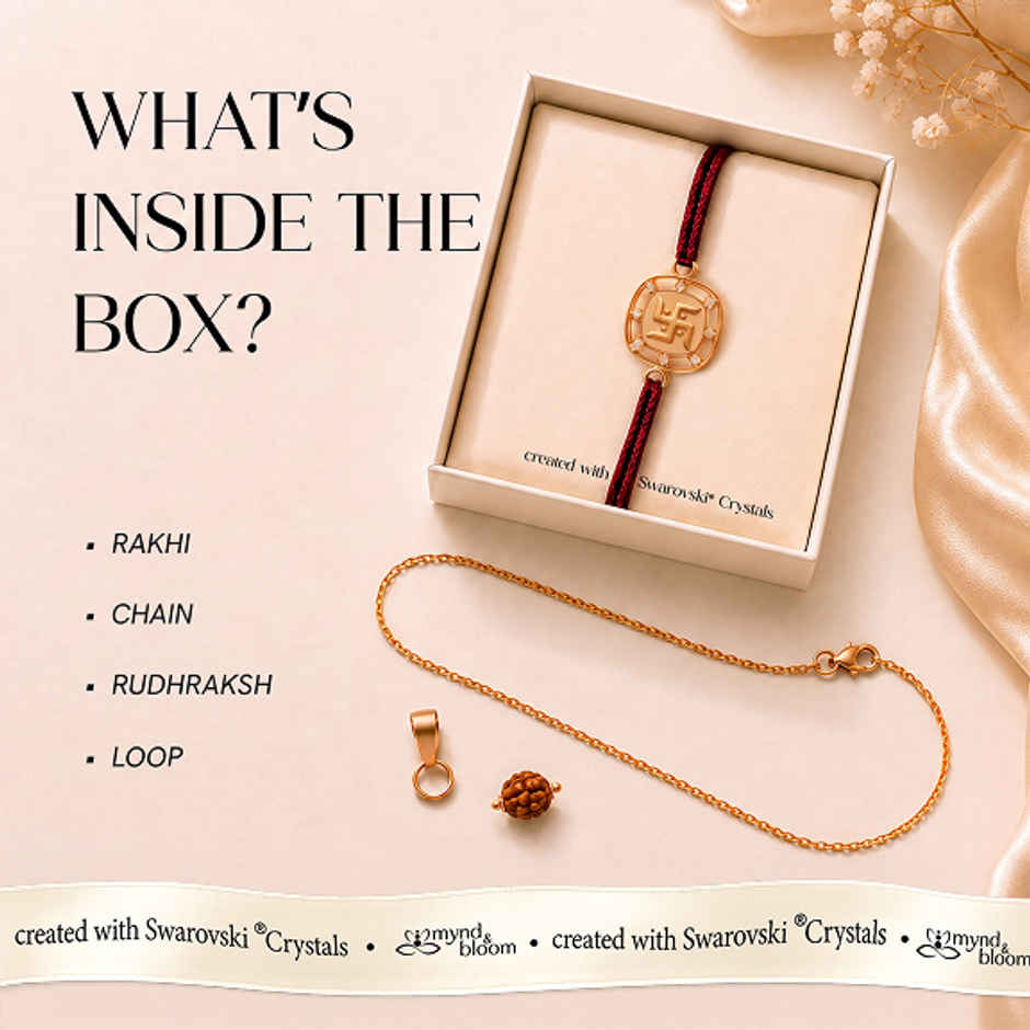 Created with Swarovski Crystals | Swastika Emblem | Carat Gold Plating