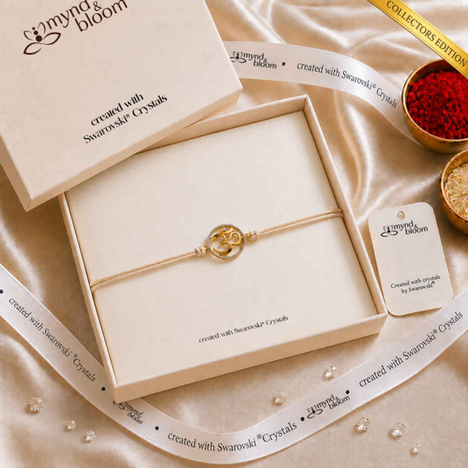 Created with Swarovski Crystals | Collectors Edition-Om  | True silver & Carat Gold Plating
