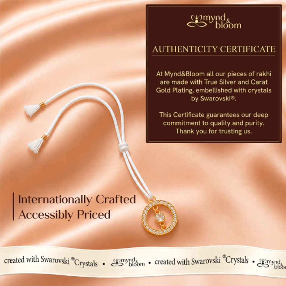 Created with Swarovski Crystals | The Circle of Life | Carat Gold Plating