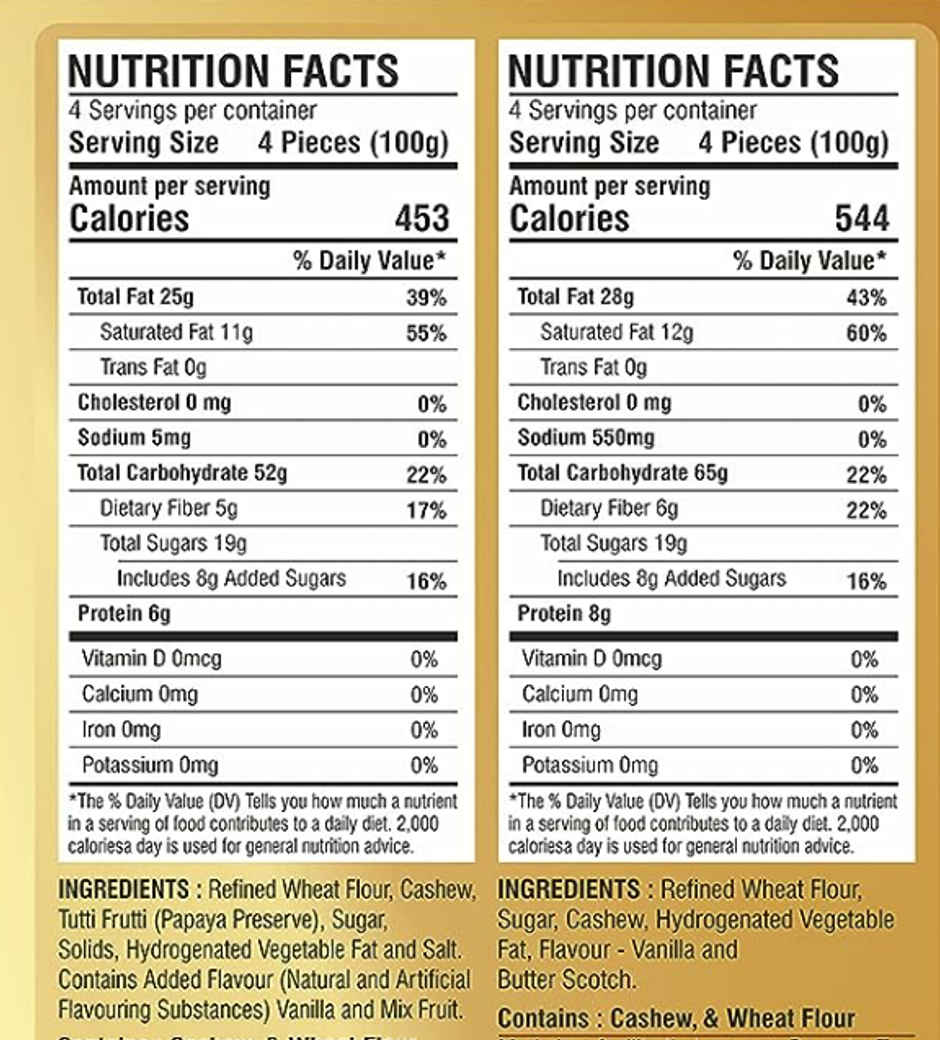 Karachi Bakery 2in1 - Fruits and Cashew Biscuits