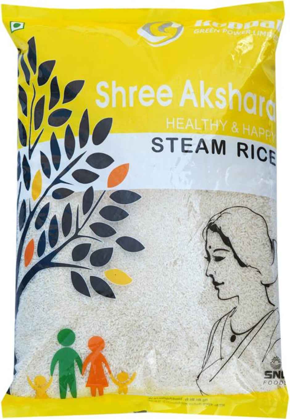 Shree Akshara Premium Steam Sona Masoori Rice | Polished
