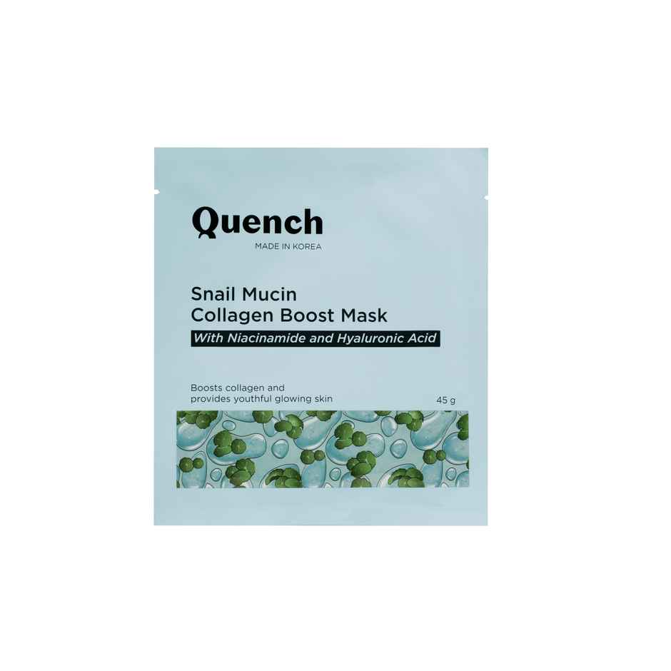 Quench Botanics Snail Mucin Collagen Boost Sheet Mask