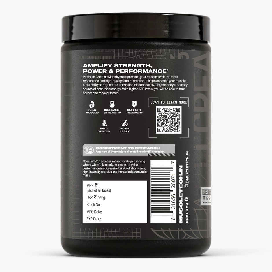 Muscletech Platinum Creatine Monohydrate Micronized Powder Citrus Blast | 83 Servings