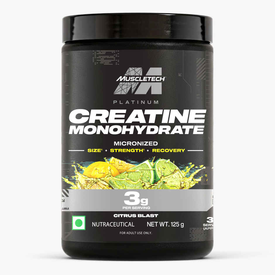 Muscletech Platinum Creatine Monohydrate Micronized Powder Citrus Blast | 83 Servings