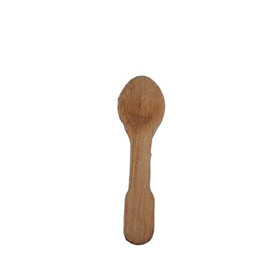 Antzco 5 Inch Disposable Palm Table Spoon | Pack of 10