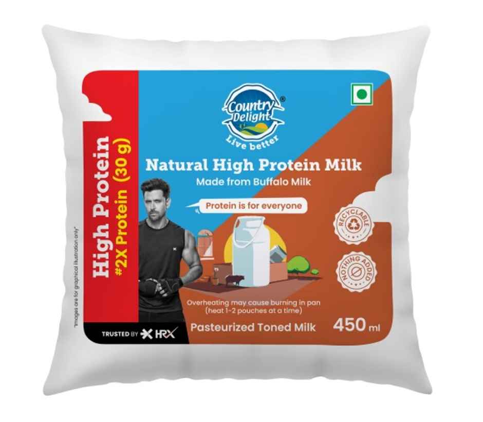 Country Delight High Protein Buffalo Fresh Milk | 30g Protein