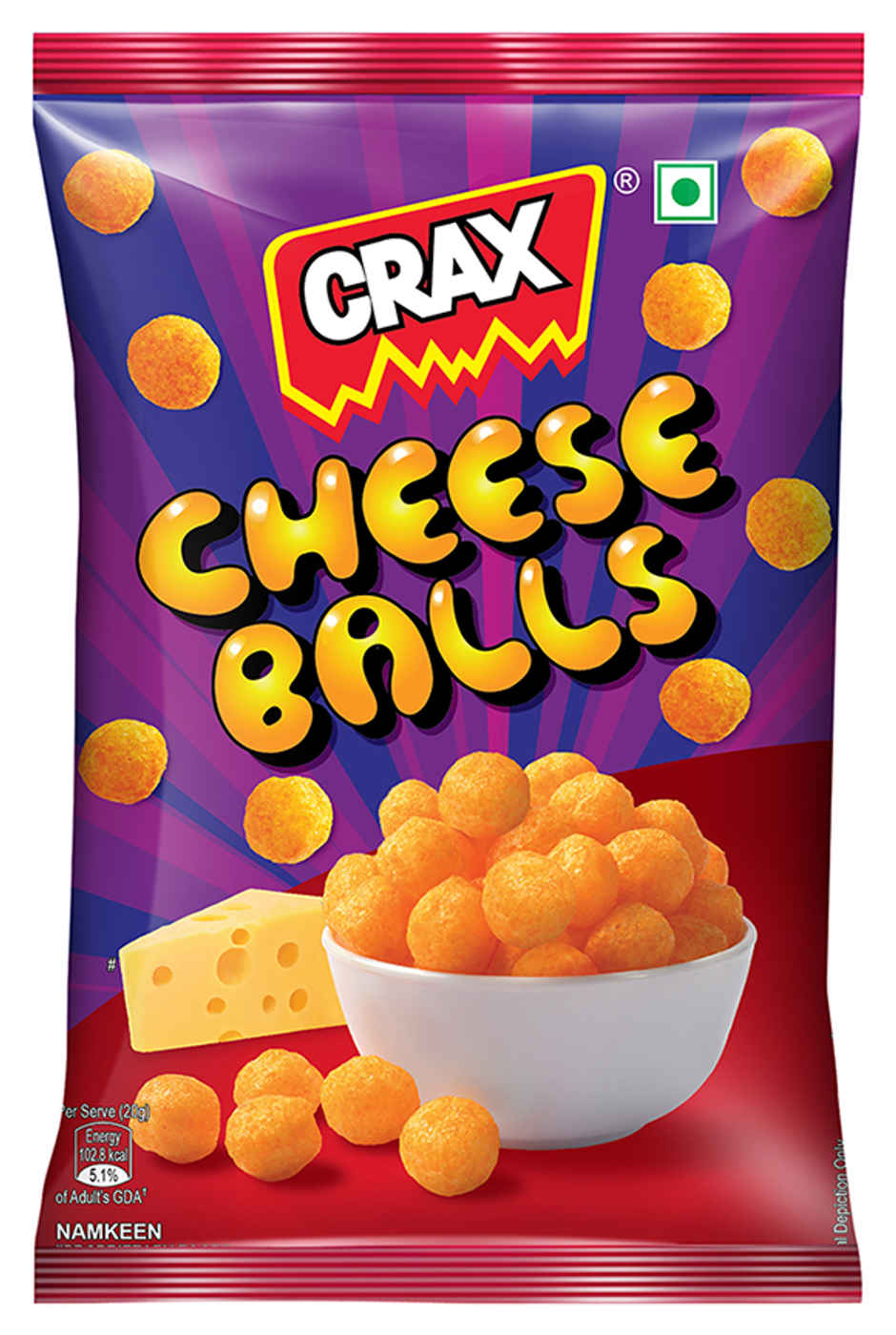 Crax Cheese Balls Puff Snacks Combo