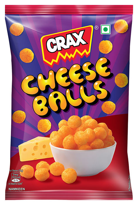 Crax Cheese Balls Puff Snacks