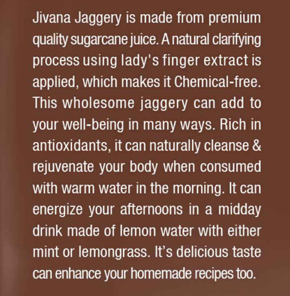 Jivana Jaggery Block | Chemical Free