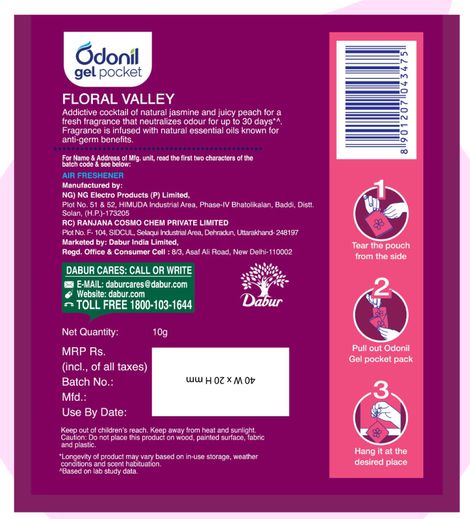 Odonil Floral Valley Gel Pocket