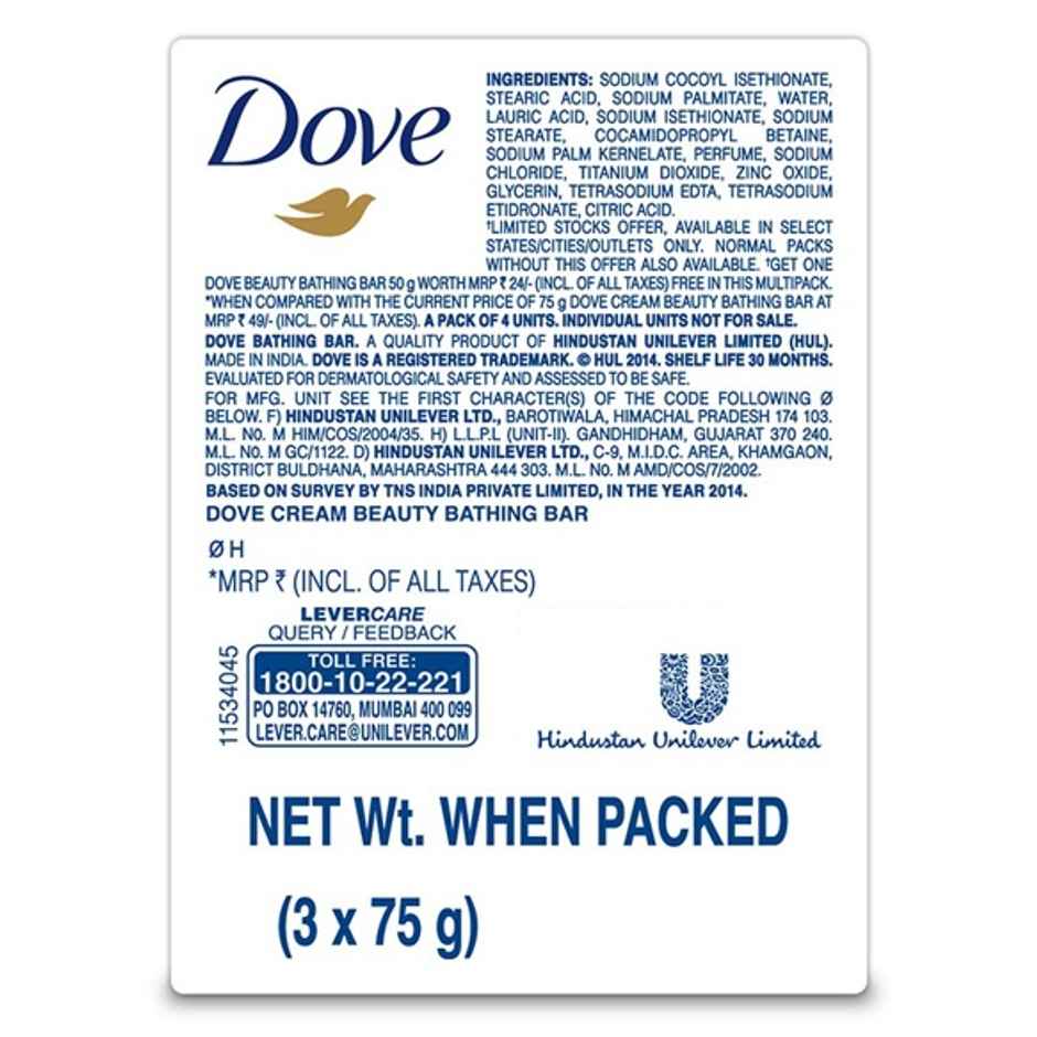 Dove Cream Beauty Bathing Bar Super Value Pack 