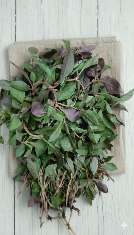 Spinach Red Ponnanganni - Cleaned, without roots Combo