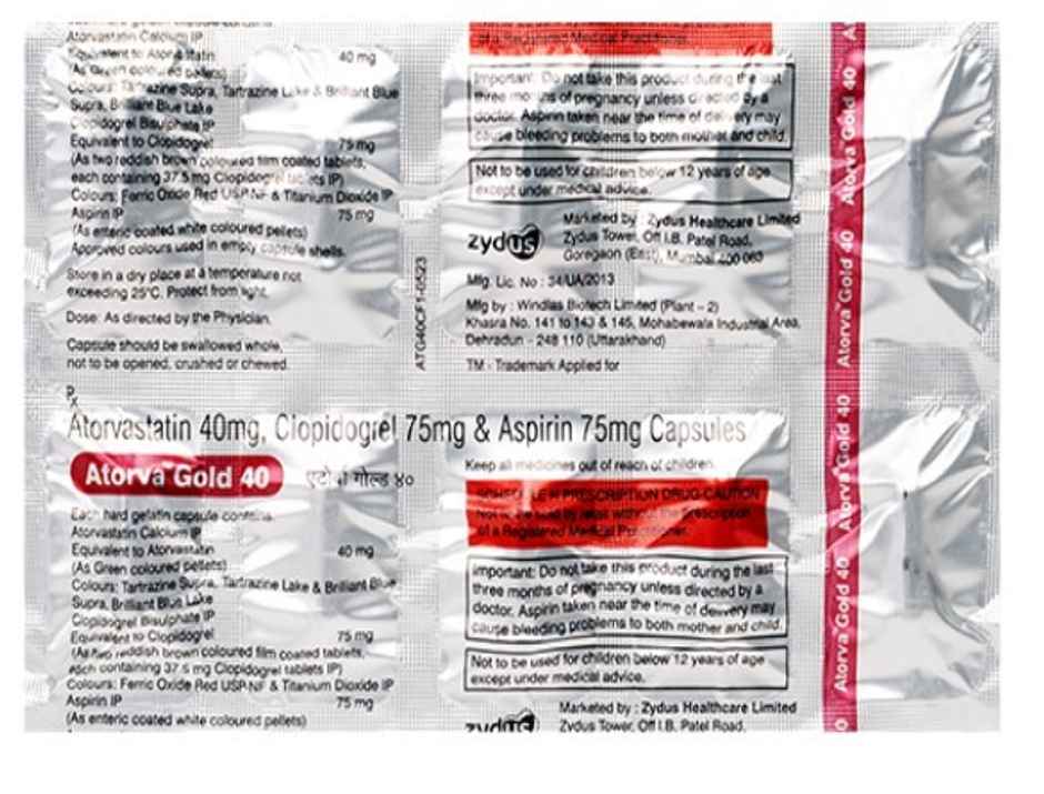 Atorva Gold 40 Capsule