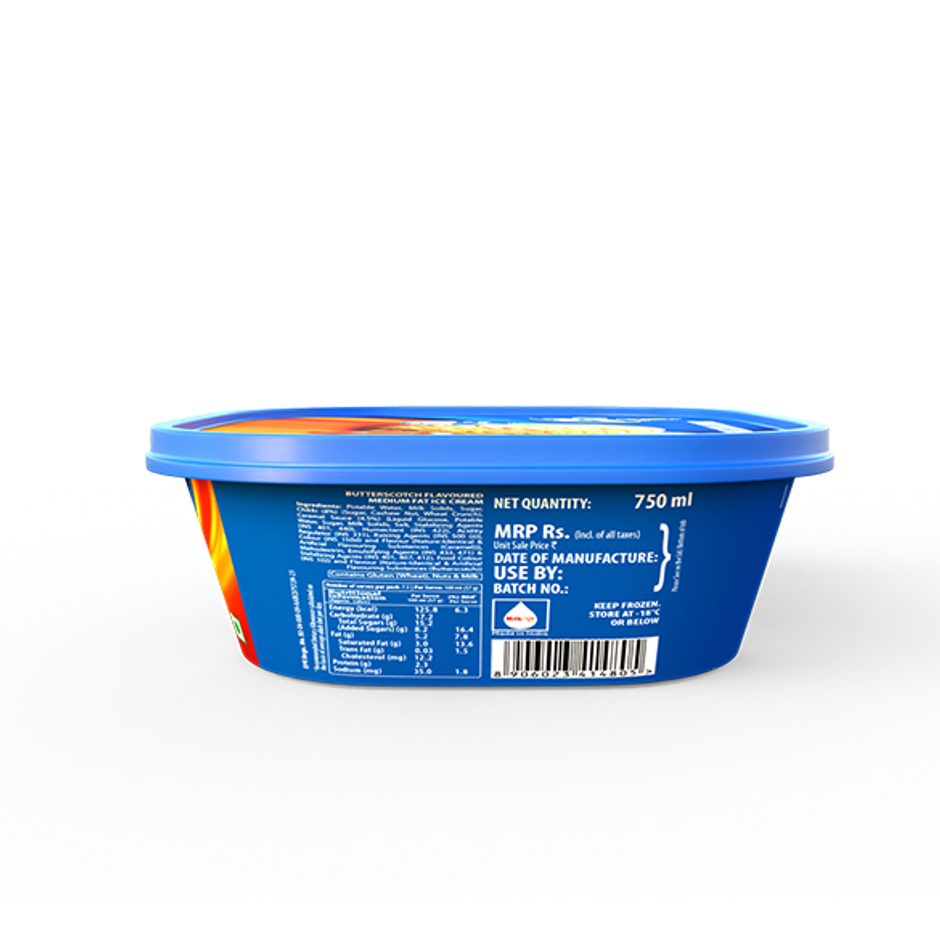 Crunchy Butterscotch Ice Cream Tub