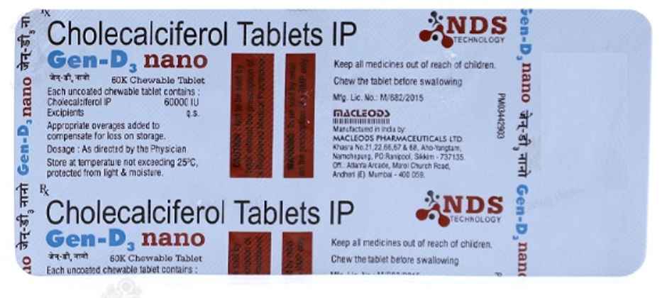 Gen-D3 Nano Chewable Tablet