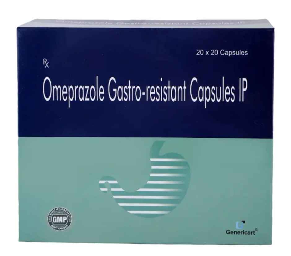 Genericart Omeprazole 20mg Capsule