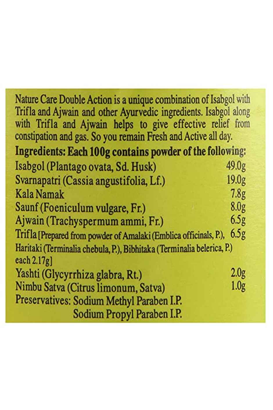 Dabur Nature Care Isabgol - Double Action