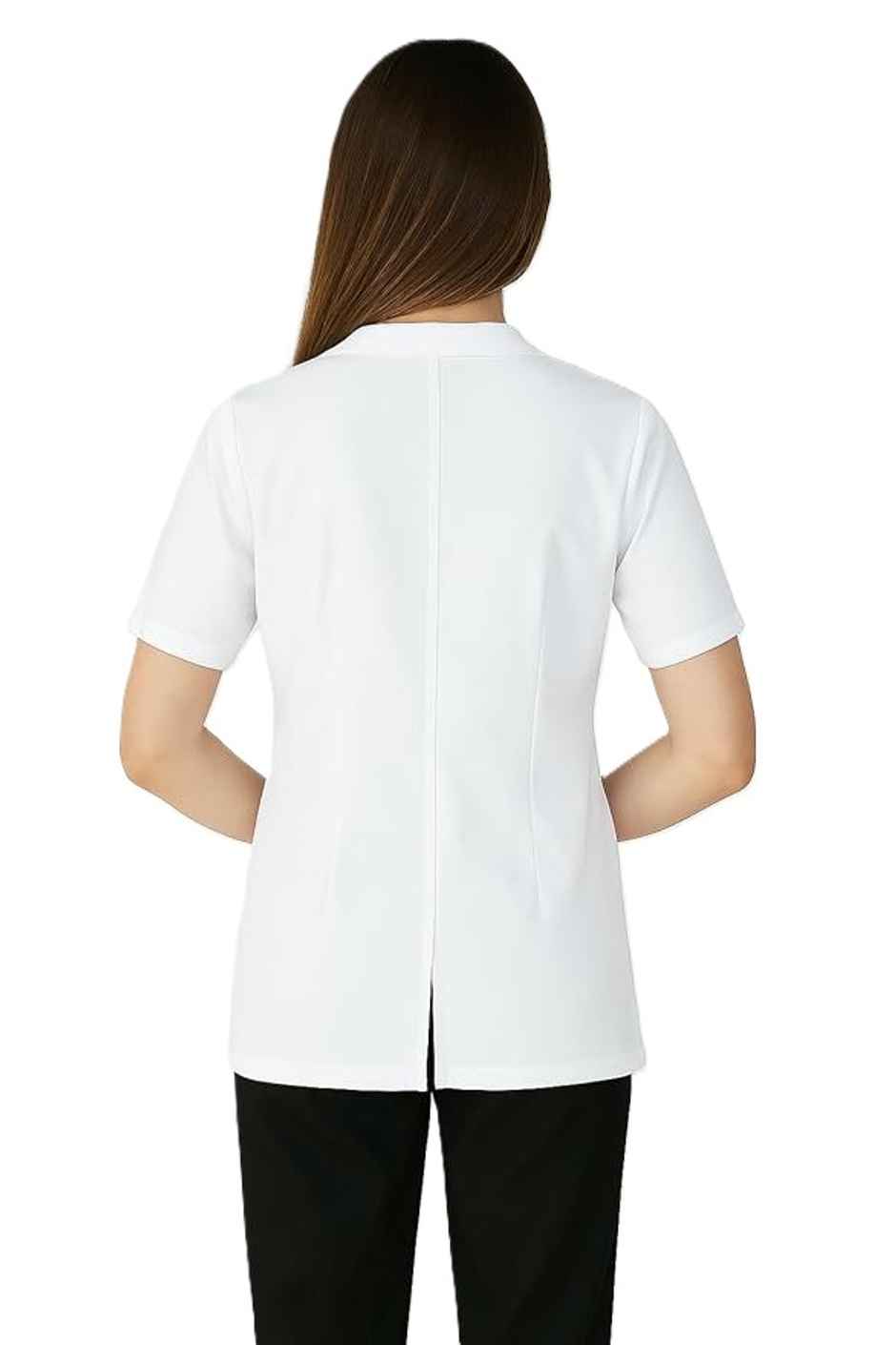 Paperbees Unisex Half Sleeves Lab Coat White Size Large | Anti Wrinkle
