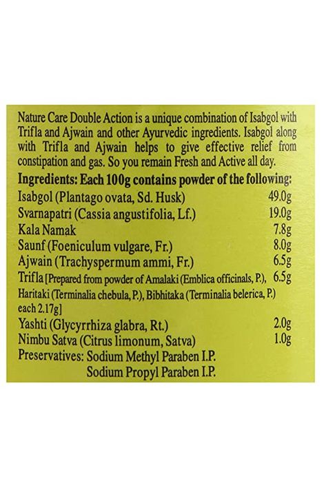Dabur Nature Care Isabgol - Double Action