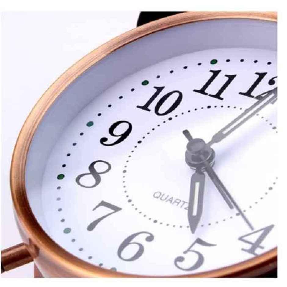 Soham Housewares Table Alarm Clock Vintage Look Twin Bell (Copper)