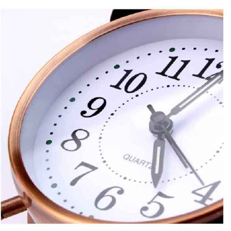 Soham Housewares Table Alarm Clock Vintage Look Twin Bell (Copper)