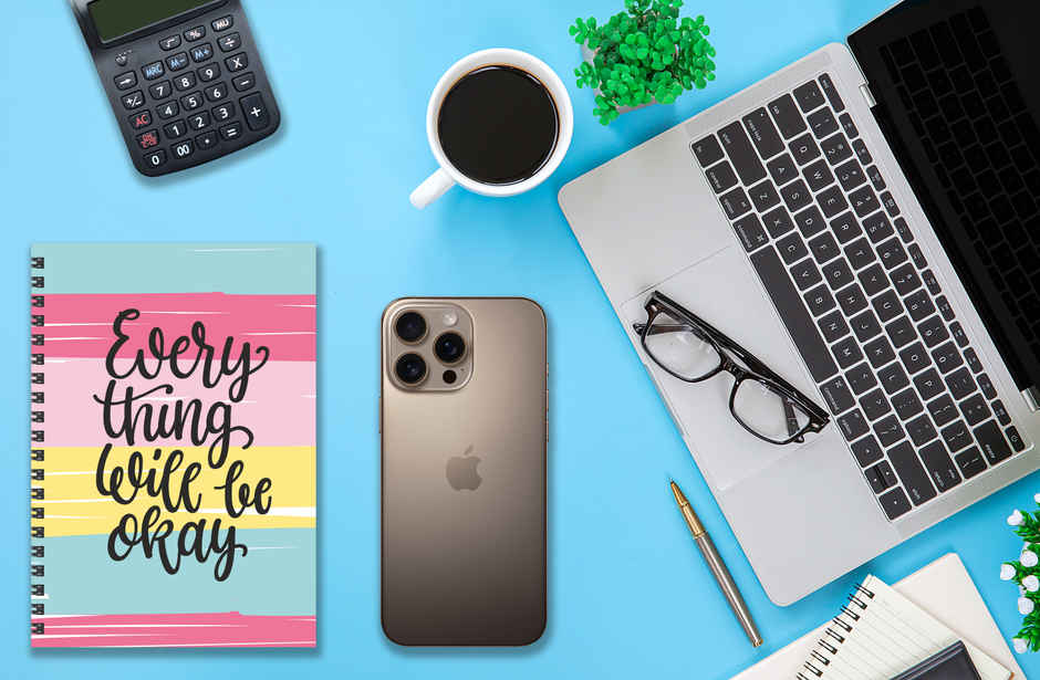 DRAWGUUD Single Line, Wiro Binding, Multicolour Thick Notebook - 200 Pages