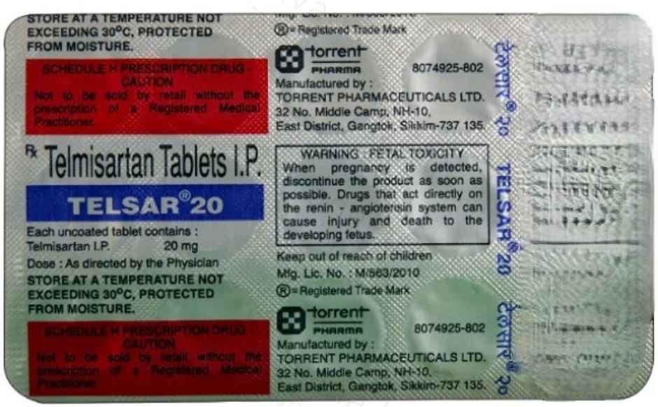 Telsar 20 Tablet