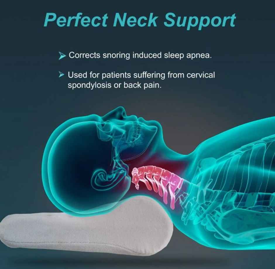 Tynor Cervical Pillow Regular Grey Universal