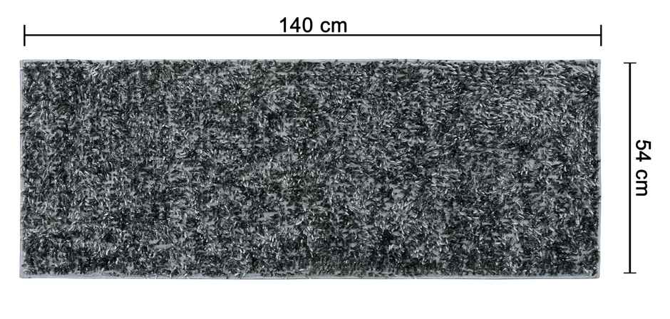 Homeharmony Anti- Skid Grey Furr Door Mat | 54 x 140 cm