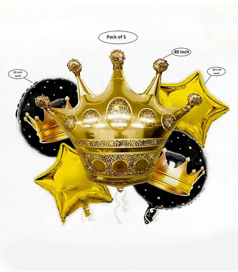 Birthday Golden Foil Balloons | Let's Vybe