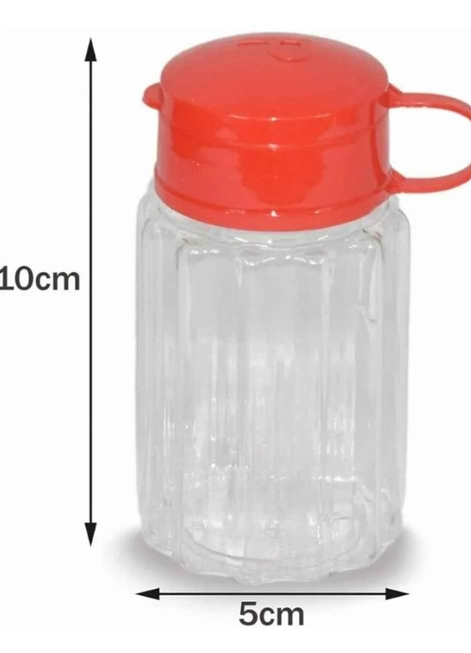 Nayasa Peppy Salt and Pepper Set | Bpa Free Plastic Salt and Pepper Shakers | Red