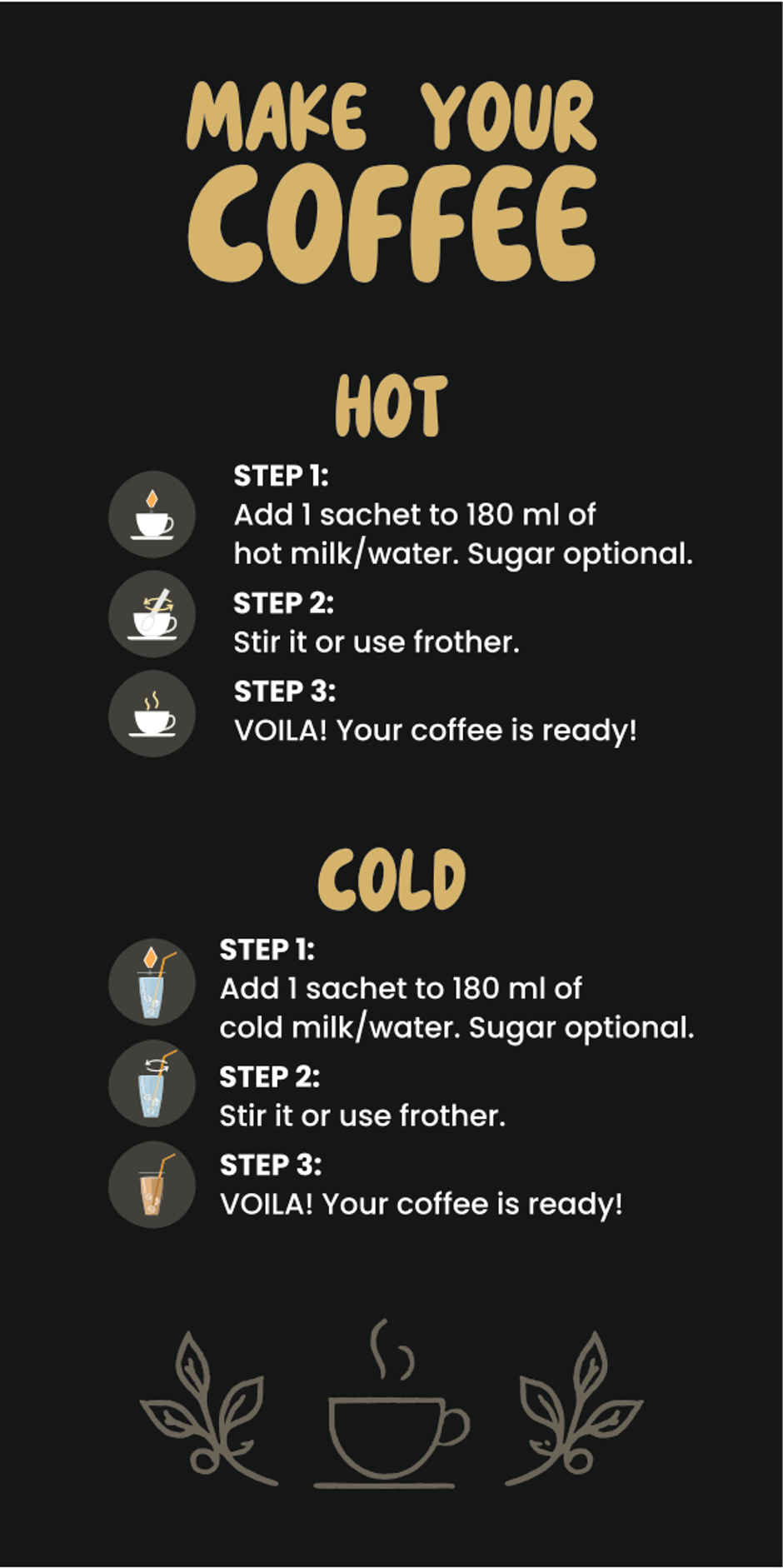 Bevzilla Gold Brew Freeze Dried Coffee Sachets Combo 