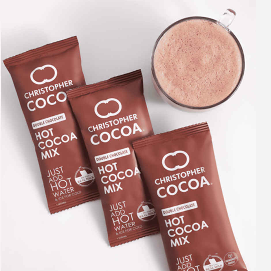 Christopher Cocoa Hot Cocoa Premix | Instant Hot Chocolate | 3 Sachets