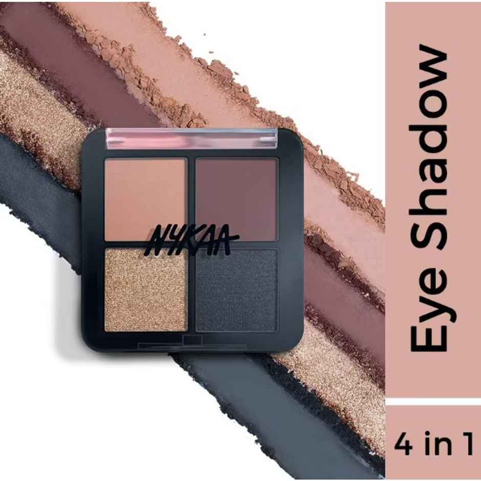 Nykaa Cosmetics Eyes On Me 4 In 1 Quad Eyeshadow Palette - Night Out