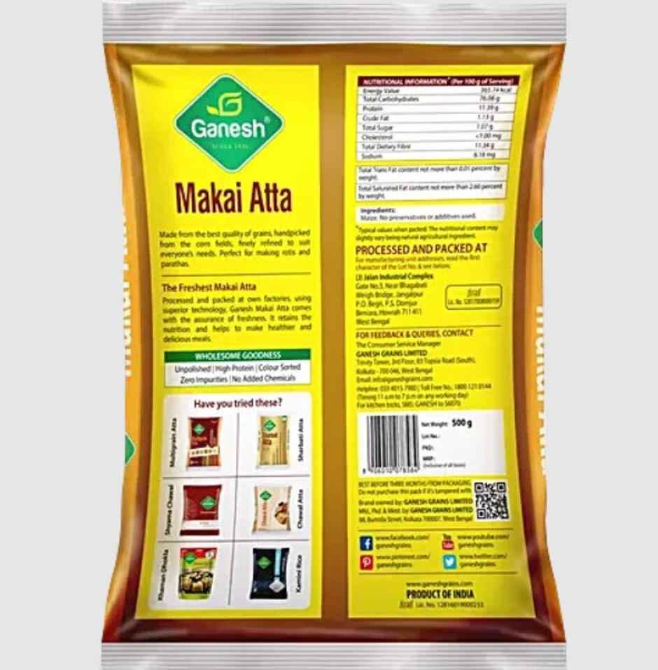 Ganesh Makki Atta/ Maize Flour