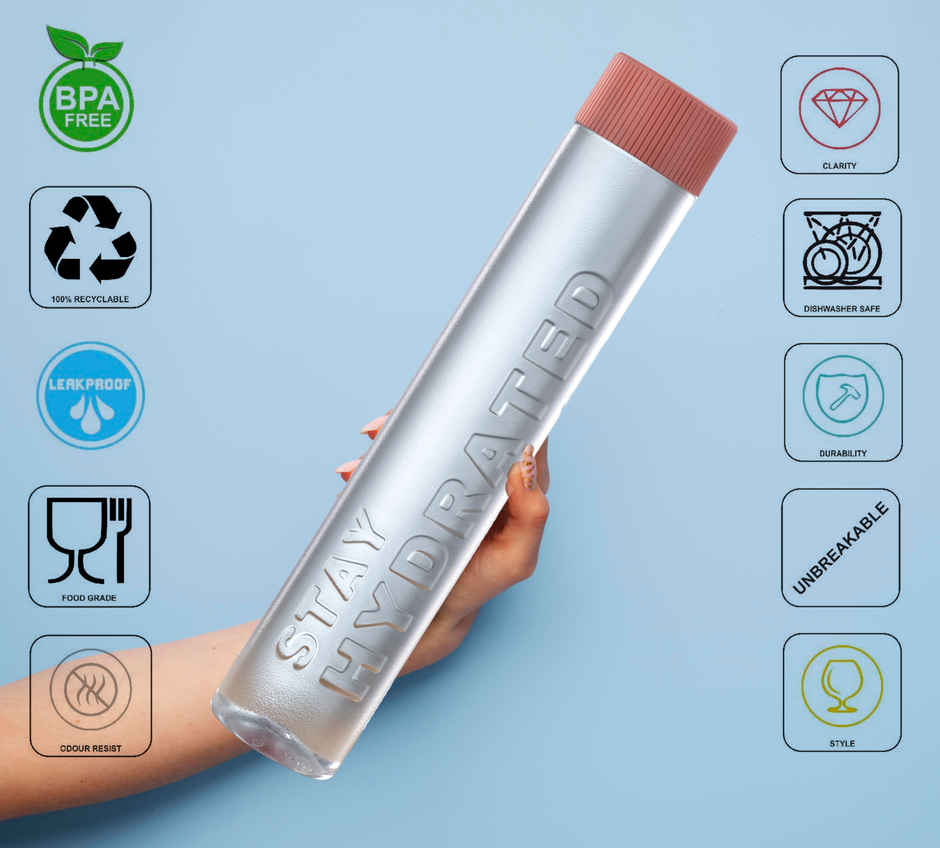 2Mech Plastic Bamboo Fridge Water Bottle