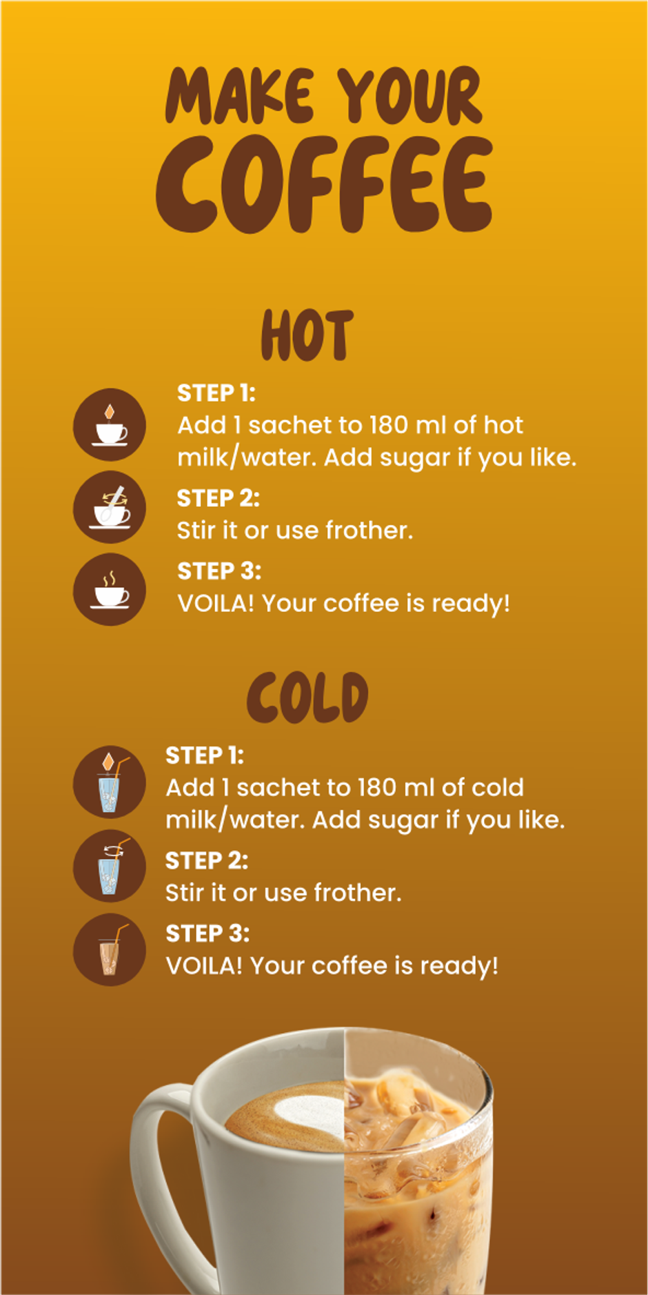 Bevzilla 15 Hazelnut Flavoured Instant Coffee Powder Sachets