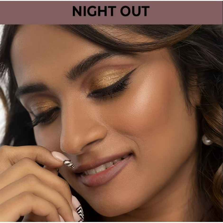 Nykaa Cosmetics Eyes On Me 4 In 1 Quad Eyeshadow Palette - Night Out