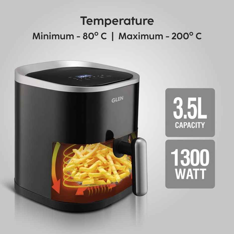 Glen Digital Fryer 3.5 Ltr Black,(Sa 3044)