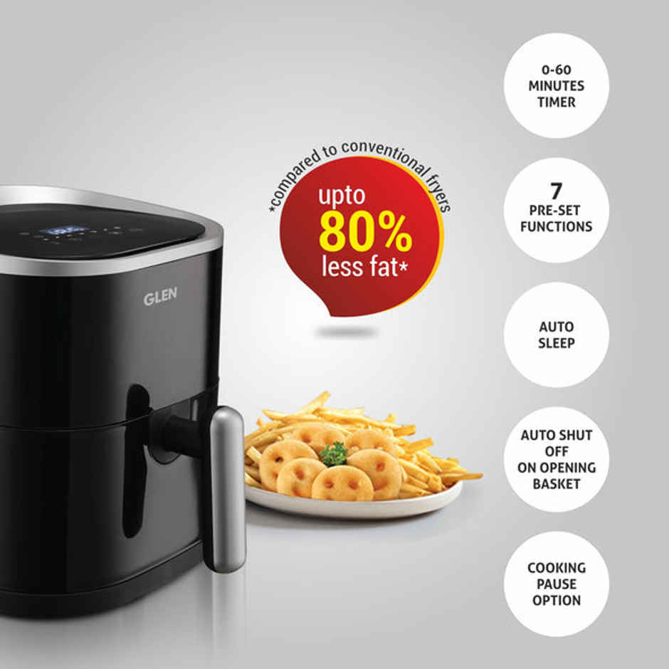 Glen Digital Fryer 3.5 Ltr Black,(Sa 3044)