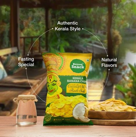 Beyond Snack Kerala Banana Chips - with Coconut Oil & Rock Salt
