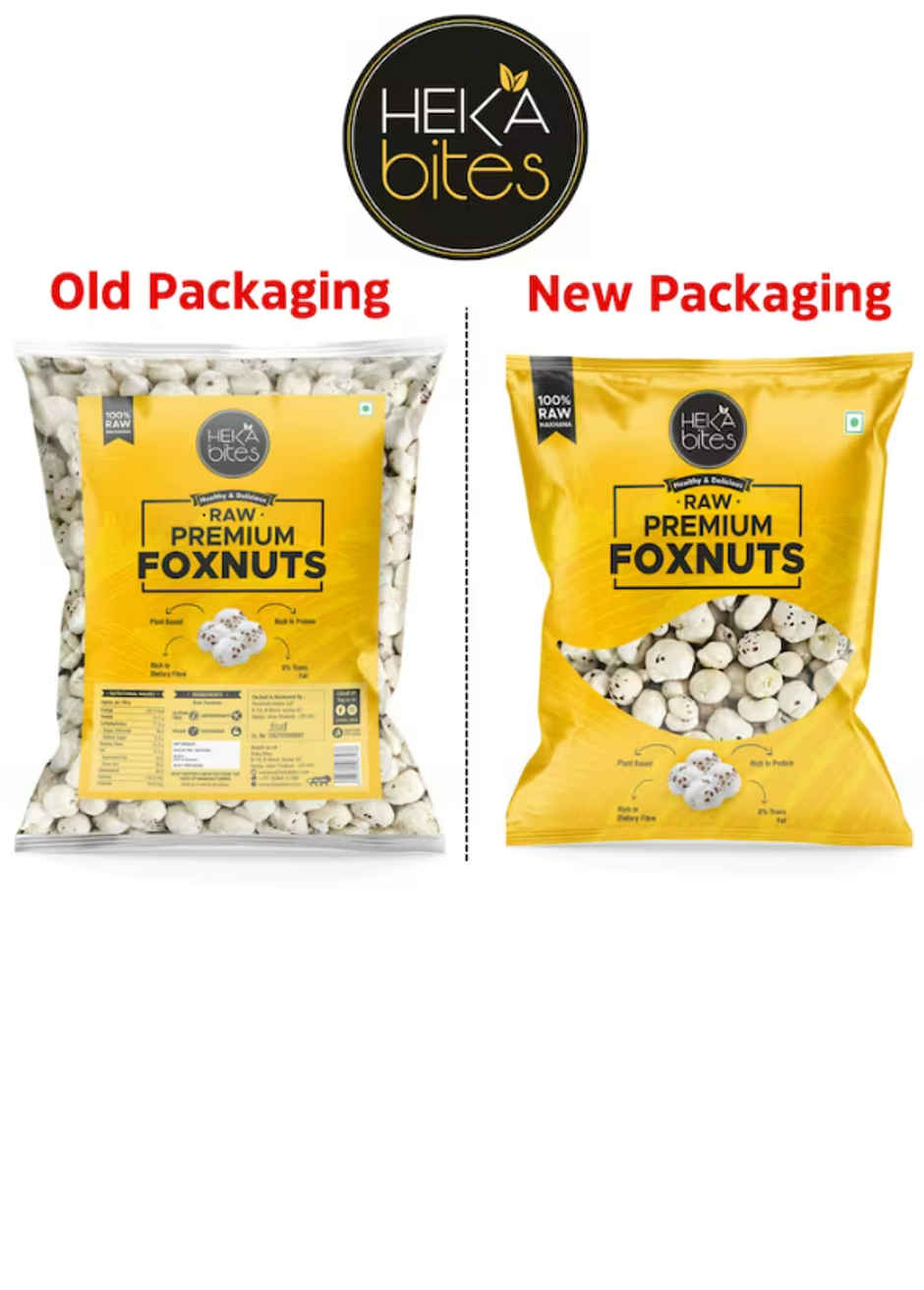 Heka Bites Raw Premium Makhana - Foxnuts