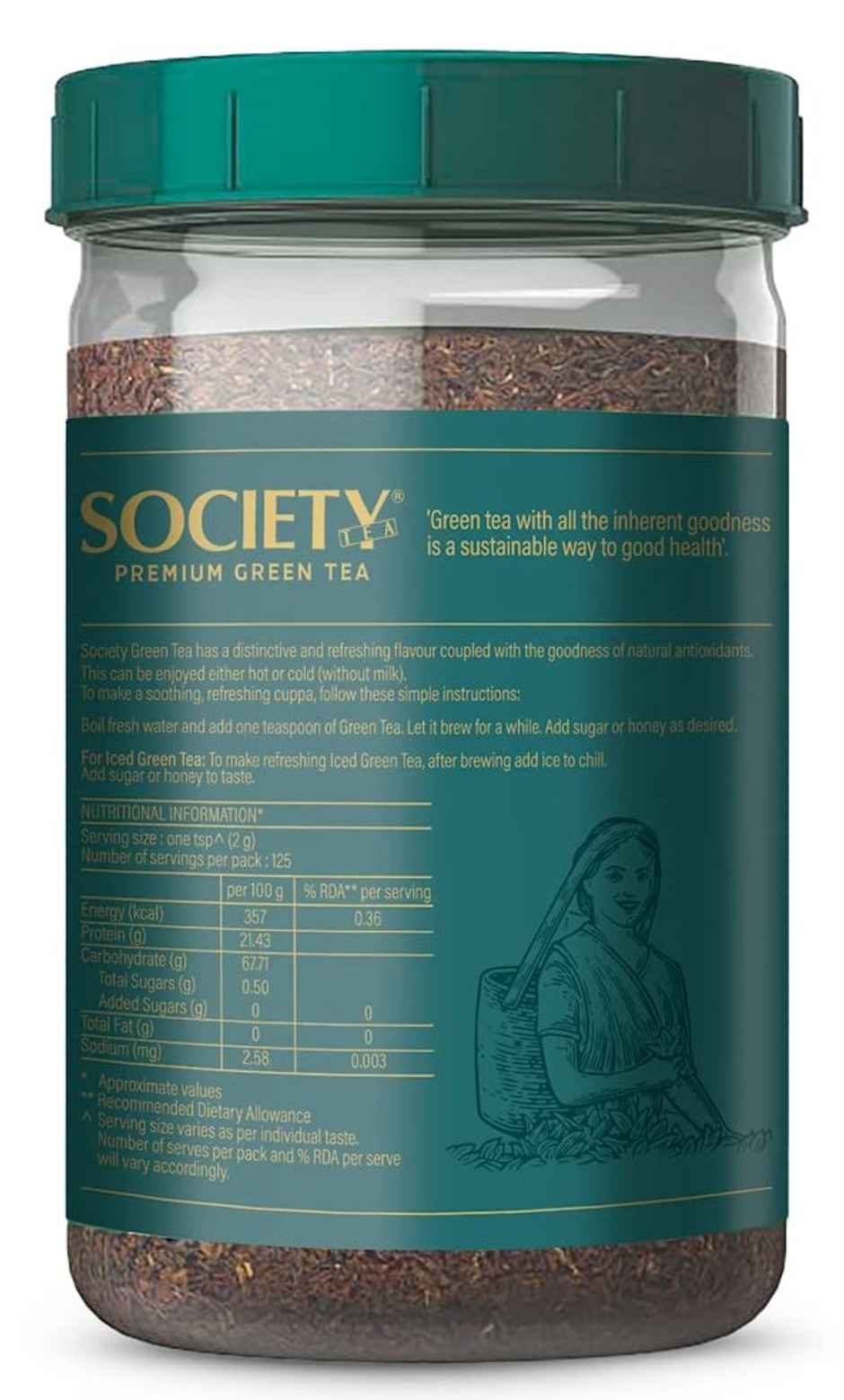 Society Premium Green Tea Jar